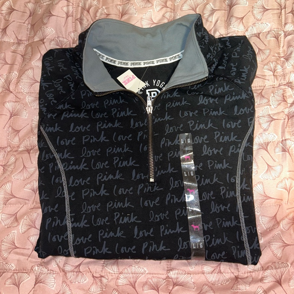 NWT Victorias Secret Pink quarter zip